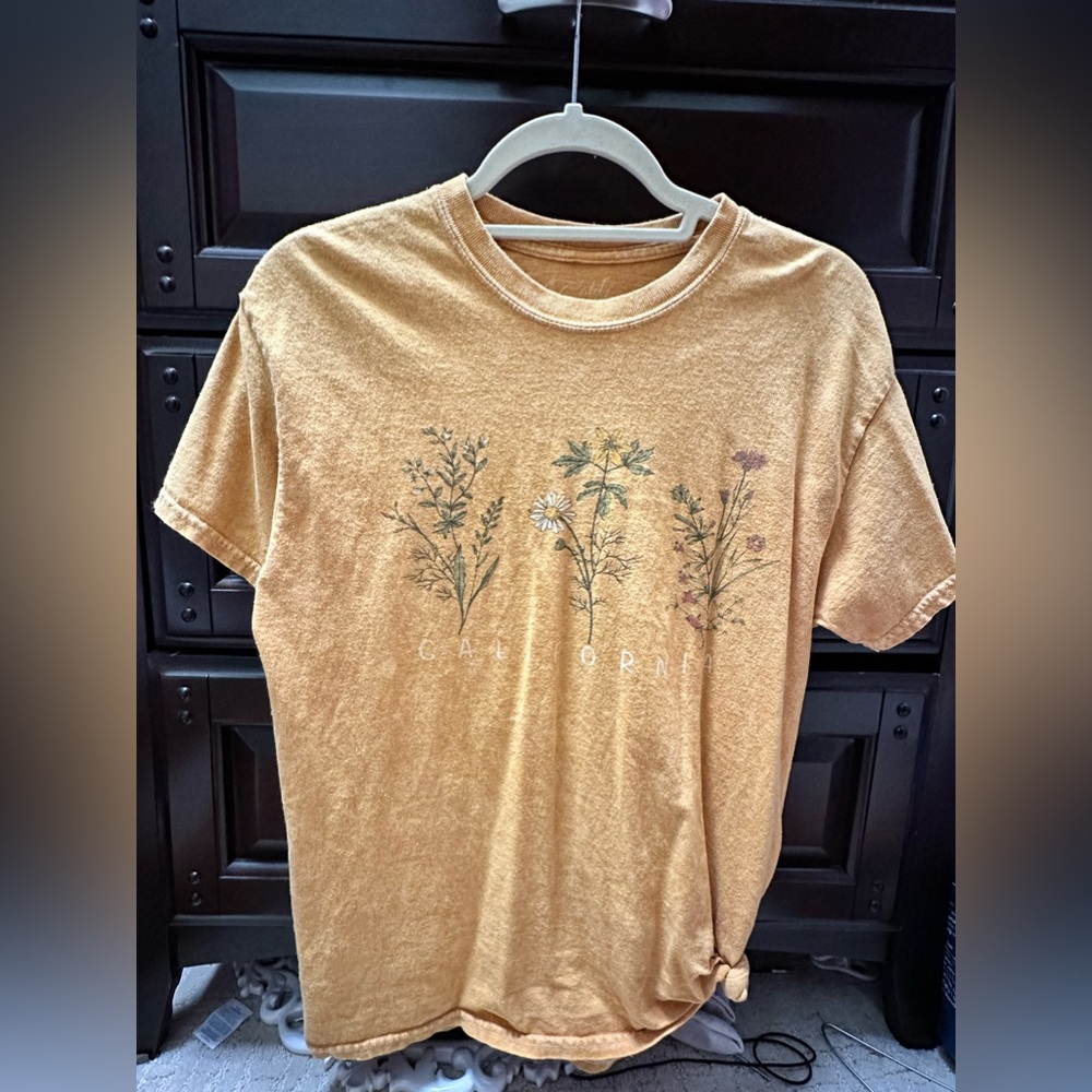 MUSTARD YELLOW CALIFORNIA SHIRT